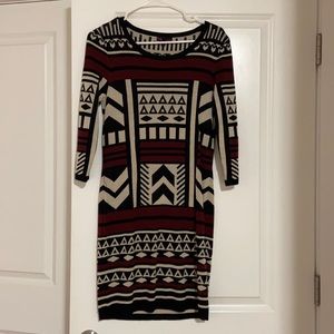 Sweater Dress marked L but more like a M - very form fitting